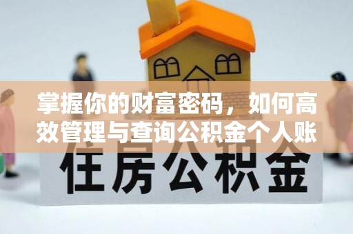 青羊掌握你的财富密码，如何高效管理与查询公积金个人账户信息